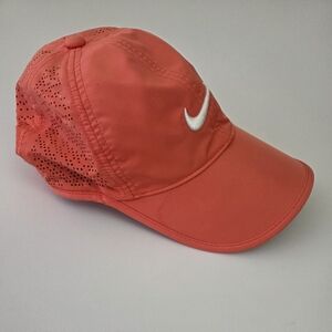 Nike Golf Perforated Adjustable Cap - Coral and White